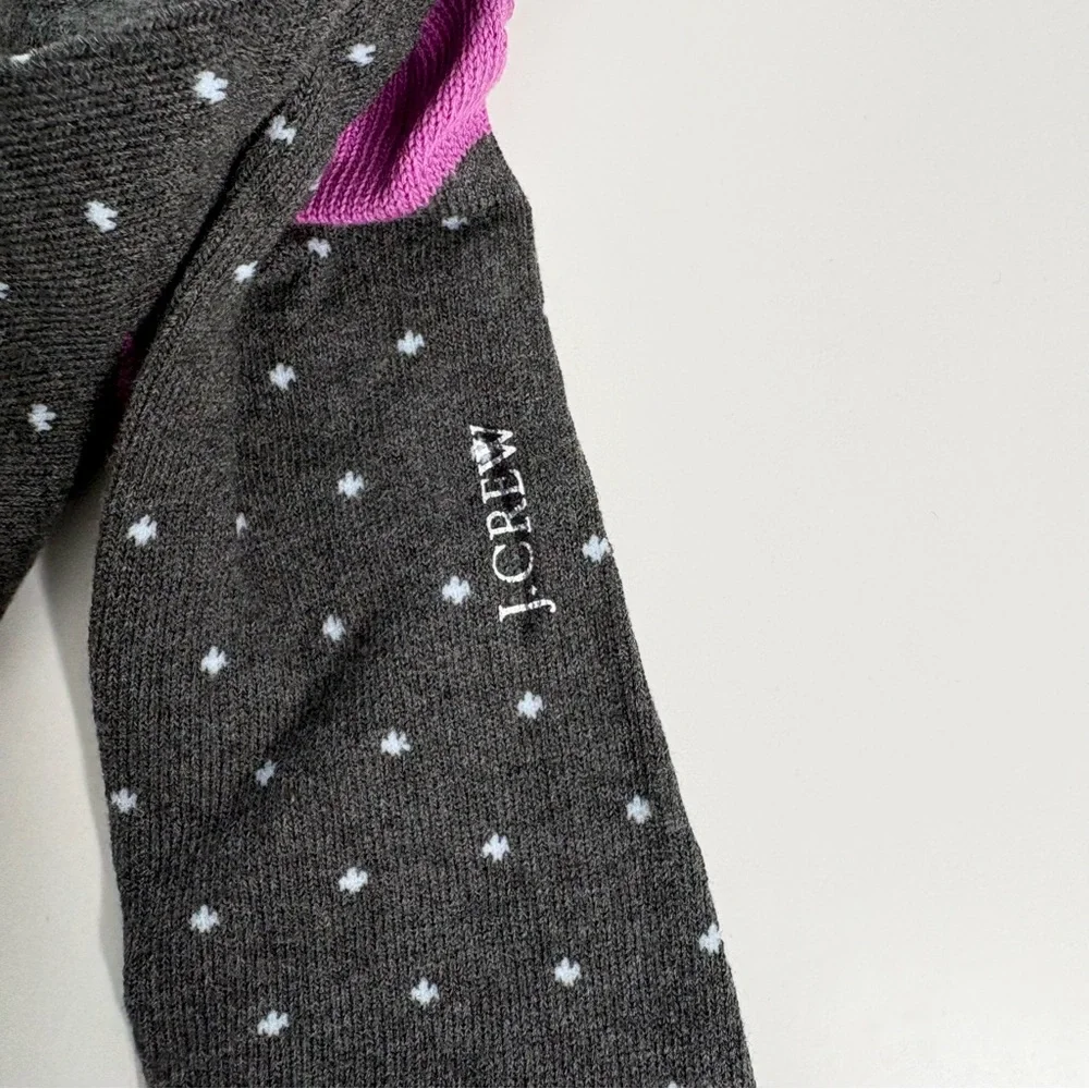 J. Crew Bird's Eye–print Socks Purple Gray